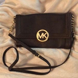 Michael Kors Brown Leather Crossbody